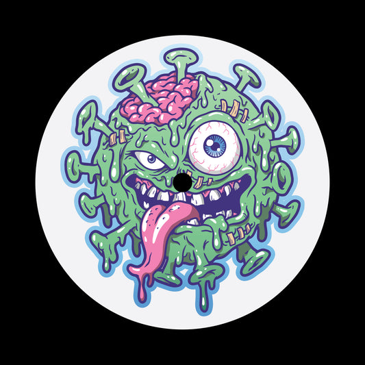 Virus Monster 7", 10", 12"/LP Vinyl Record Centre Labels (Pair)